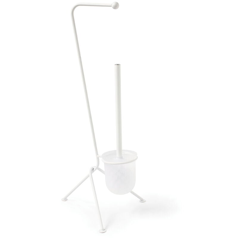 Gelco Design - Serviteur wc brosse et dérouleur brosse et dérouleur tiny bl