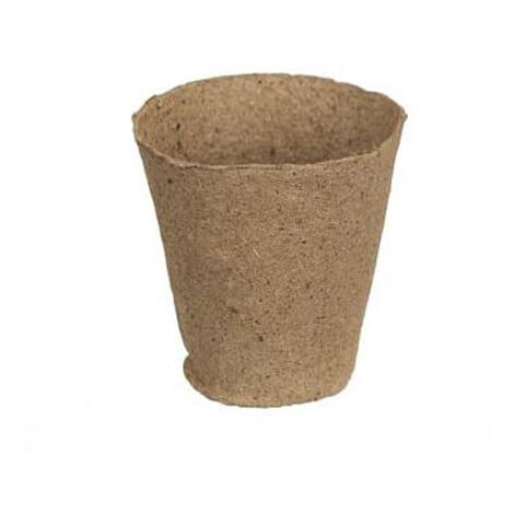 Lot de 18 pots en tourbe ronds H6 x diam 6 cm