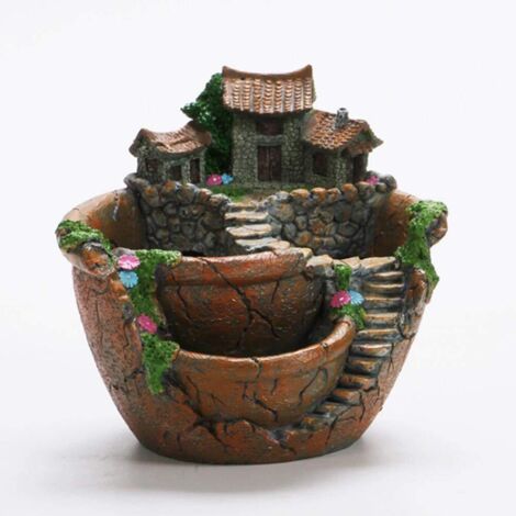 Pots Succulents, Plantes Pot Plantes Succulentes Pot Petits Pots De Fleurs Panier De Fleurs Jardinière Pot Décoration De Jardin (Orange)