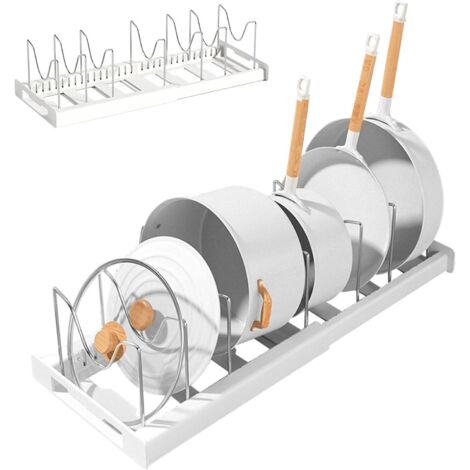 Pots,Support à casseroles Vertical Flexible - Support