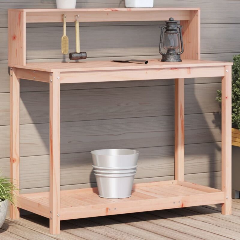 Vidaxl - Potting Table With Shelves 108x50x109.5 Cm Solid Wood Douglas