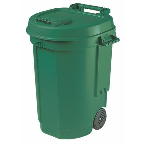 Poubelle 110 L A Roulette Vert - EDA