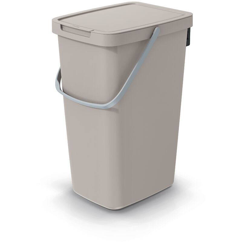 Poubelle 20L SYSTEMA Q COLLECT Marron clair