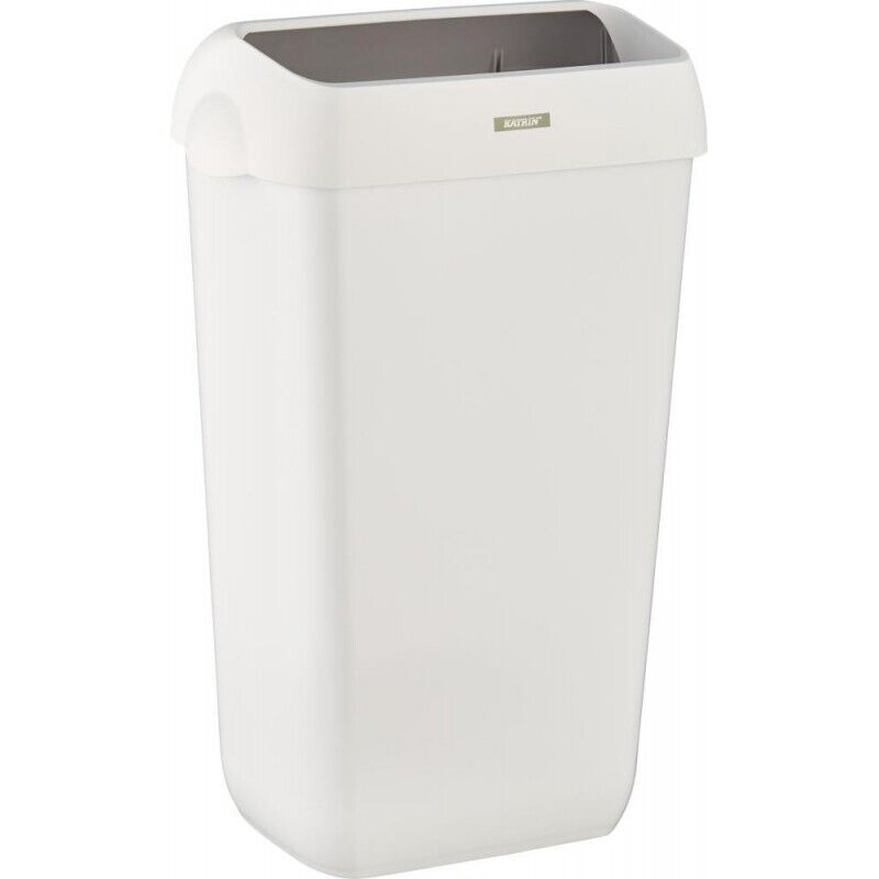 Poubelle 25L avec couvercle , Blanc