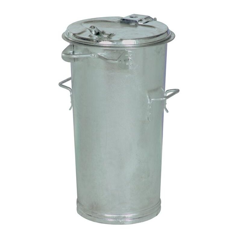 Poubelle 50 l tôle d'acier sans anse