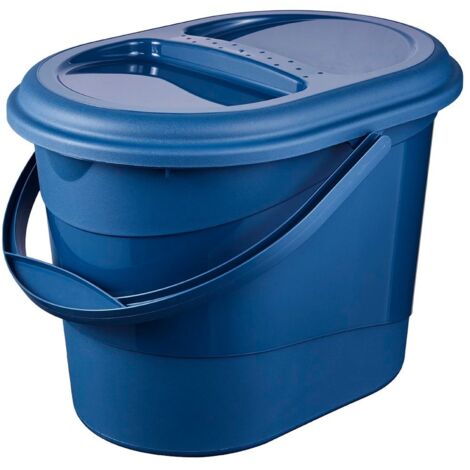 Poubelle 37 x 29,5 x 27,5, bleu éco
