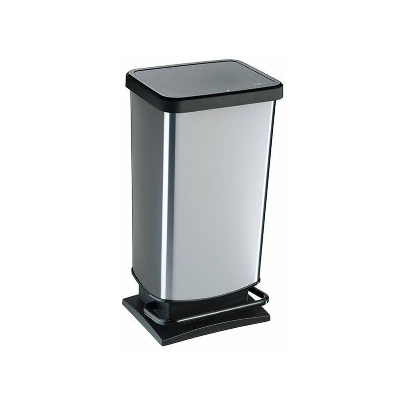 Poubelle 40l decor metal paso ref 7541005