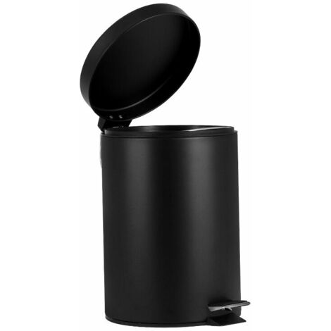 Poubelle 5L noir mat - Noir