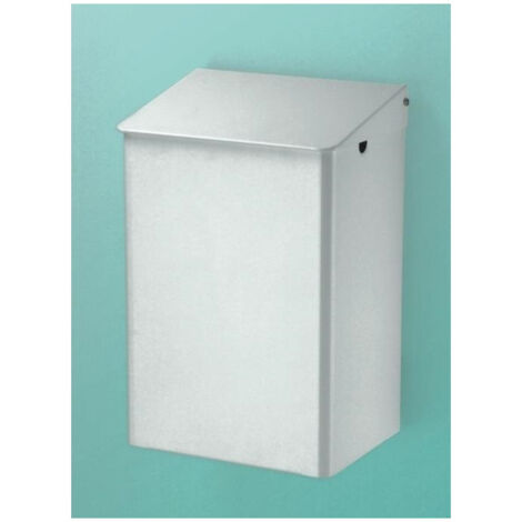 Poubelle. 6 l Aluminium blanc