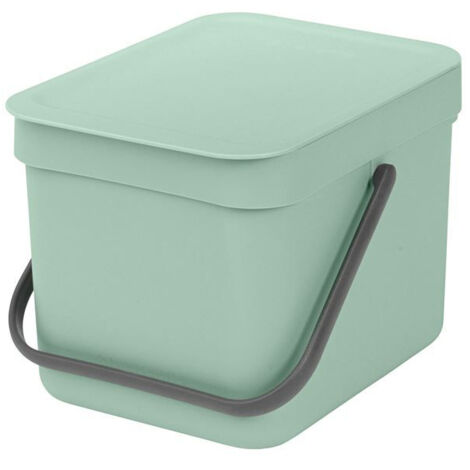 poubelle 6 l jade green - sort & go - brabantia