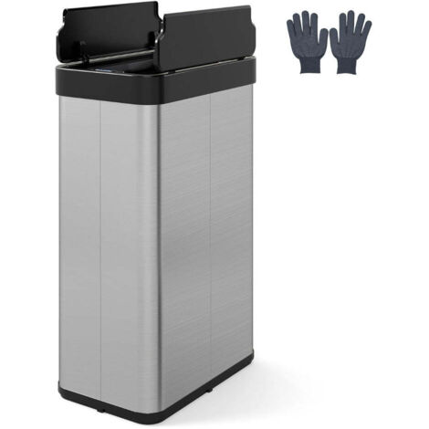 Poubelle à Capteur Automatique 30-60 L – Carrée – Ouverture/fermeture Mains Libres – Moderne
