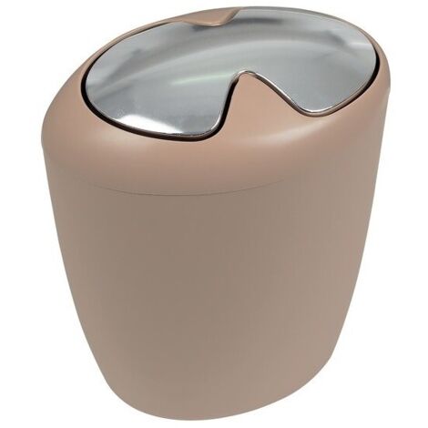 Poubelle à  bascule Polyresine ETNA 7L Beige Bahamas Spirella