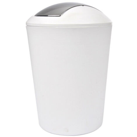 Poubelle à Bascule "Vitamine II" 5L Blanc