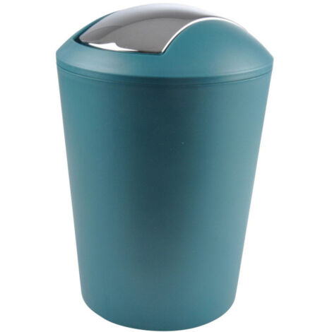 Poubelle à Bascule "Vitamine II" 5L Bleu Émeraude