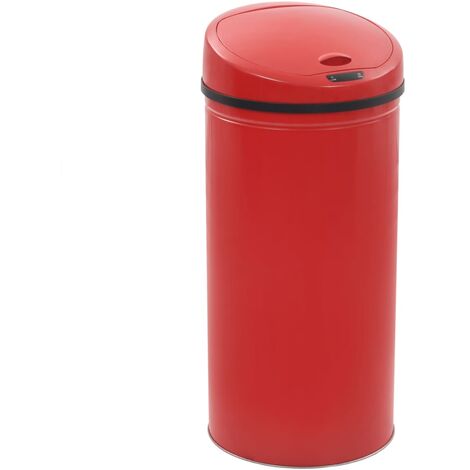 Poubelle à capteur 52 L Rouge