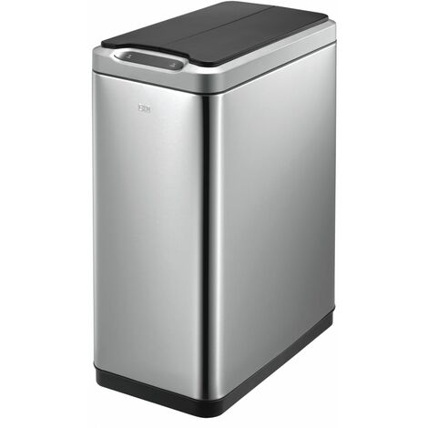 Poubelle à capteur Phantom 45 L Argenté mat EKO - Argent