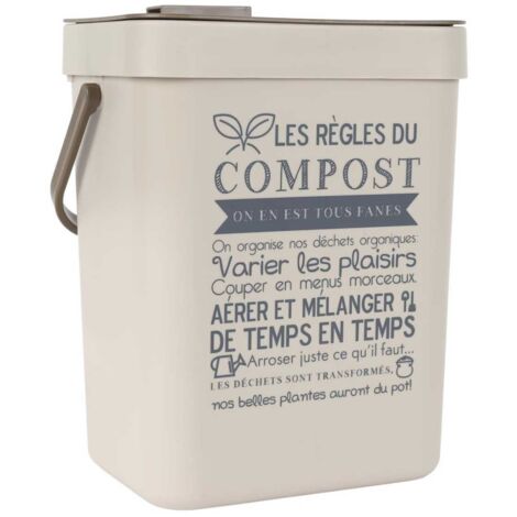 Poubelle à Compost 5L avec Accroche