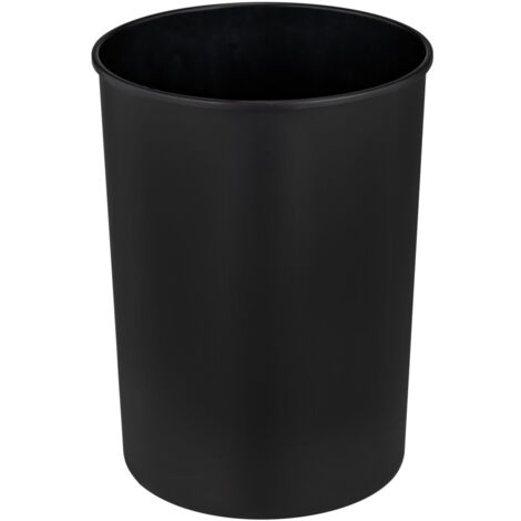 Poubelle à couvercle basculant Atri WENKO, 6 l, Poubelle salle de bain en plastique et seau intérieur, sachet plastique invisible, 21 x 25,5 cm, Blanc