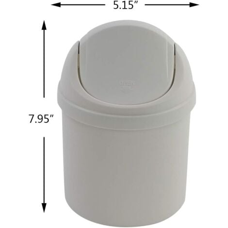 Poubelle à couvercle basculant économique mini poubelle de bureau mode créative poubelle de bureau seau mini shake couvercle petite poubelle avec couvercle en plastique salon salle de bain