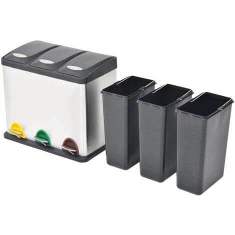 Poubelle à ordures Acier inoxydable 24 L CFW940893