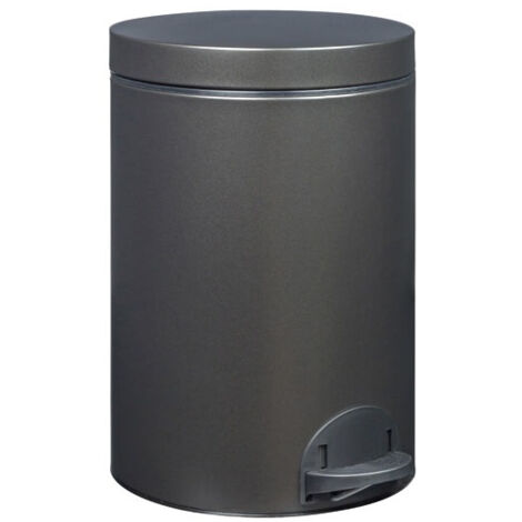 Poubelle à pédale 14 L Noir Basalte - Élora - ROSSIGNOL