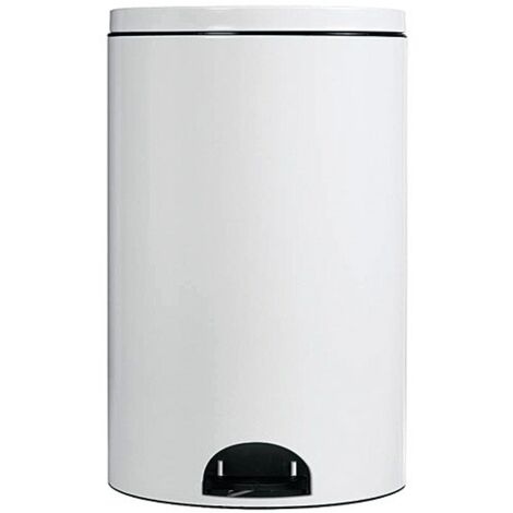 Poubelle à pedale 14l blanc - Rossignol - 90264