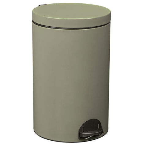 Poubelle à pédale 20 L Gris Ciment - Élora - ROSSIGNOL