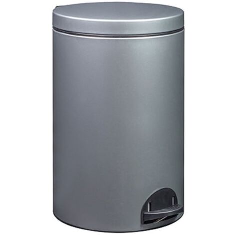 Poubelle à pédale 20l gris - Rossignol - 90251