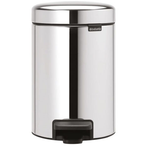 poubelle à pédale 3 l brillant steel - new icon - brabantia