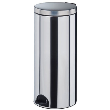 Poubelle à pédale 30 L Inox - Élora - ROSSIGNOL