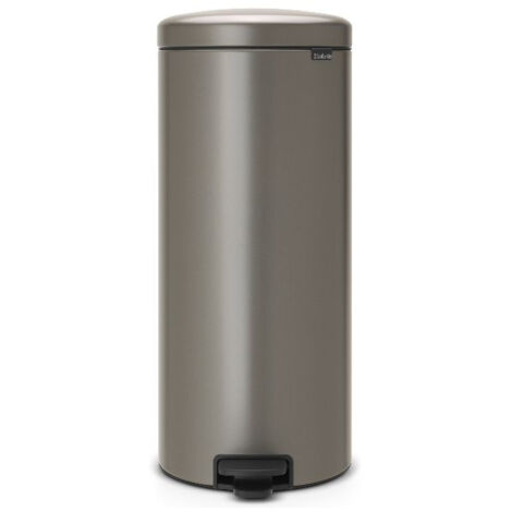 poubelle à pédale 30 l platinium - new icon - brabantia