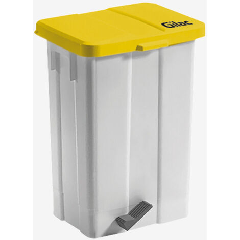 Poubelle à Pédale 50 L avec Couvercle - Gilac
