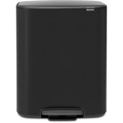 Poubelle à Pédale 60 L Matt Black - Bo - Brabantia