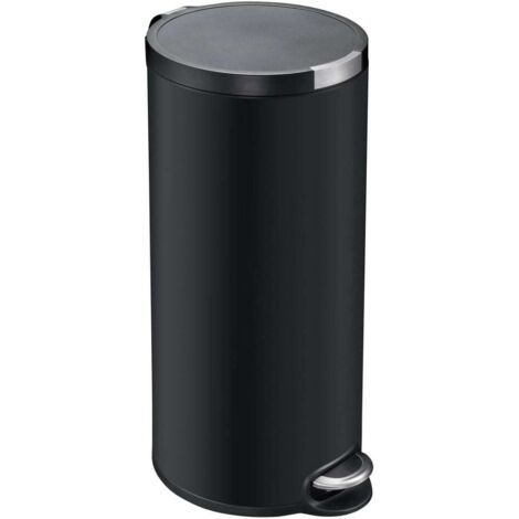 Poubelle à pédale Artistic 30 L Noir mat EKO