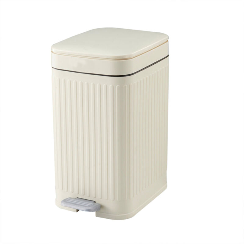 Poubelle à pédale aura Blanc Plastique 10 l
