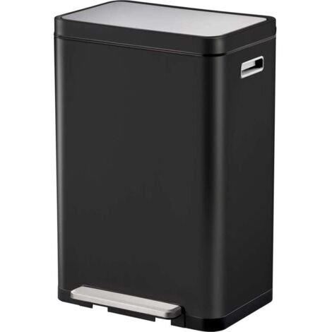 Poubelle à pédale EKO X-Cube 2x20L Noir