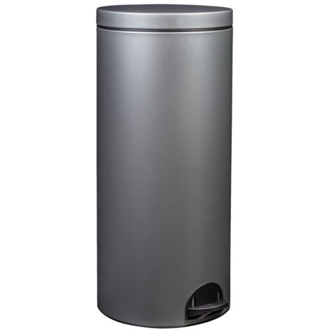 Poubelle à pédale elora 30 litres gris - ROSSIGNOL