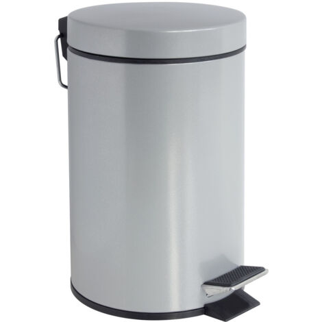 Poubelle a pedale hally silver