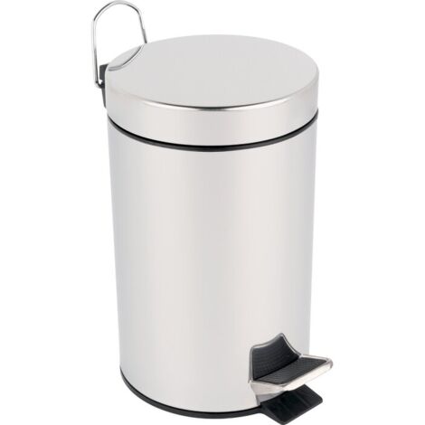Poubelle à pédale - PROBBAX - Inox - 3 L