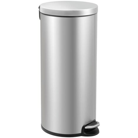 Poubelle à pédale Serene 30 L Argenté mat EKO