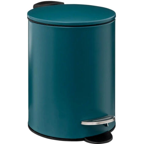 Poubelle à Pédale "Softclose" 3L Bleu Pétrole