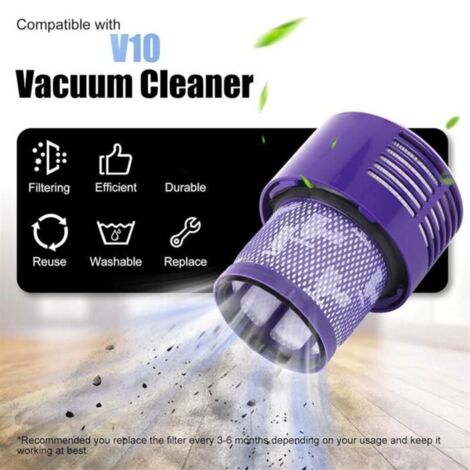 Poubelle à PoussièRe AméLioréE pour Aspirateur pour Dyson V10 SV12, Grand Bac de Remplacement pour Poubelle Dyson V10, PièCe N°