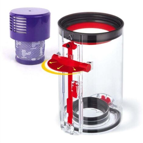 Poubelle à PoussièRe AméLioréE pour Aspirateur V10 SV12, Grand Bac de Remplacement V10, PièCe N° 969509-01