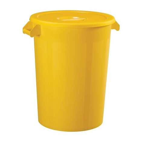 Poubelle alimentaire jaune Pratik 100 litres Rossignol