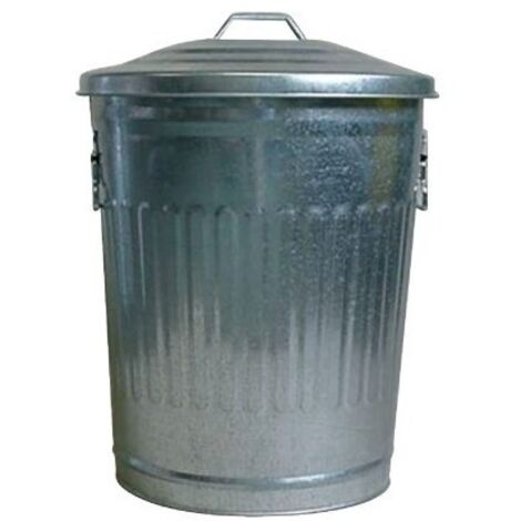 Poubelle americaine 30 l  galvanisé