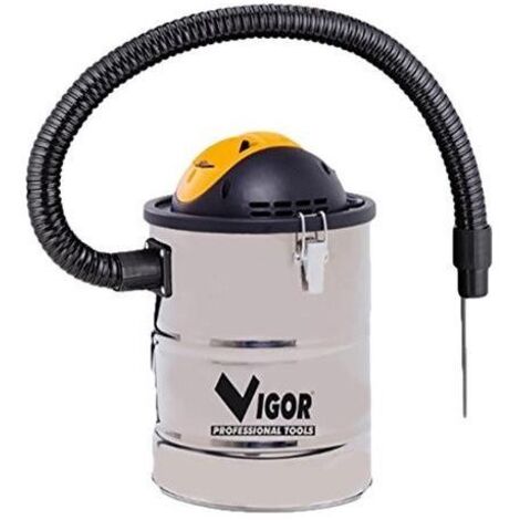 Poubelle aspiratrice à cendres Vigor Aspir-El Inox Lt.15 Watt 800