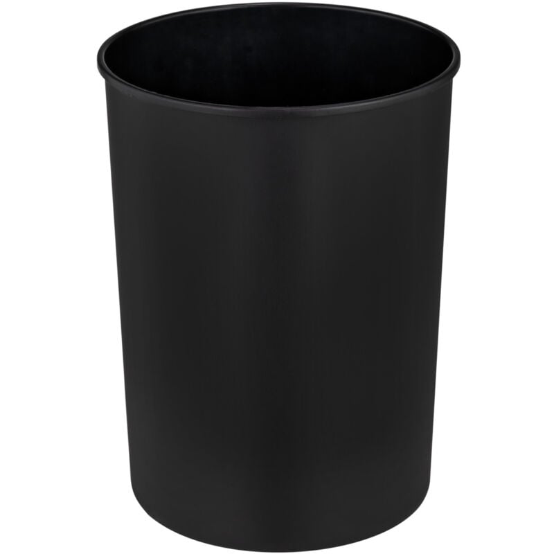 Poubelle à couvercle basculant Atri Wenko 6 l, Poubelle salle de bain en plastique et seau intérieur, sachet plastique invisible, 21 x 25,5 cm, Blanc