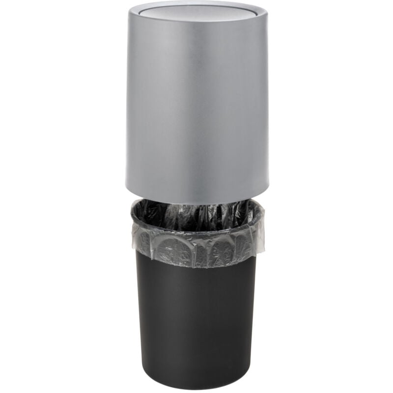 Wenko - Poubelle Atri 6 l Gris