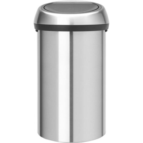 Poubelle automatique 60 L inox durable – Ouverture soft-touch – Couvercle hermétique – Dimensions H 71 x L 40 x P 40 cm – Brabantia