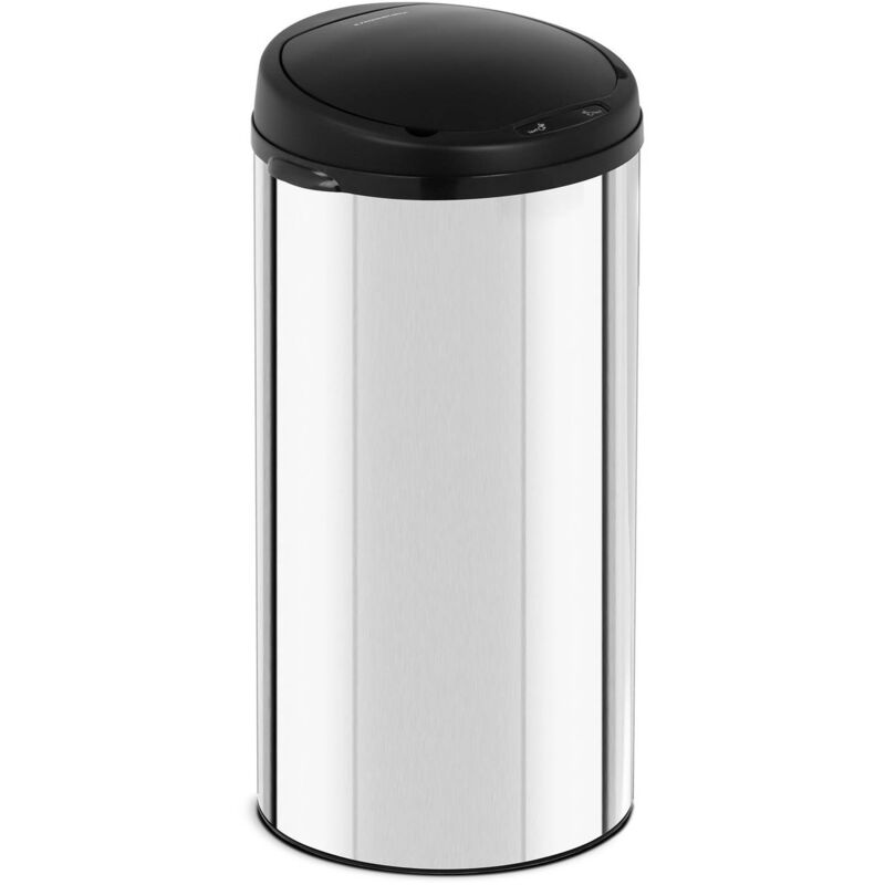Poubelle Automatique Inox De Cuisine Bureau Maison À Capteur 40L